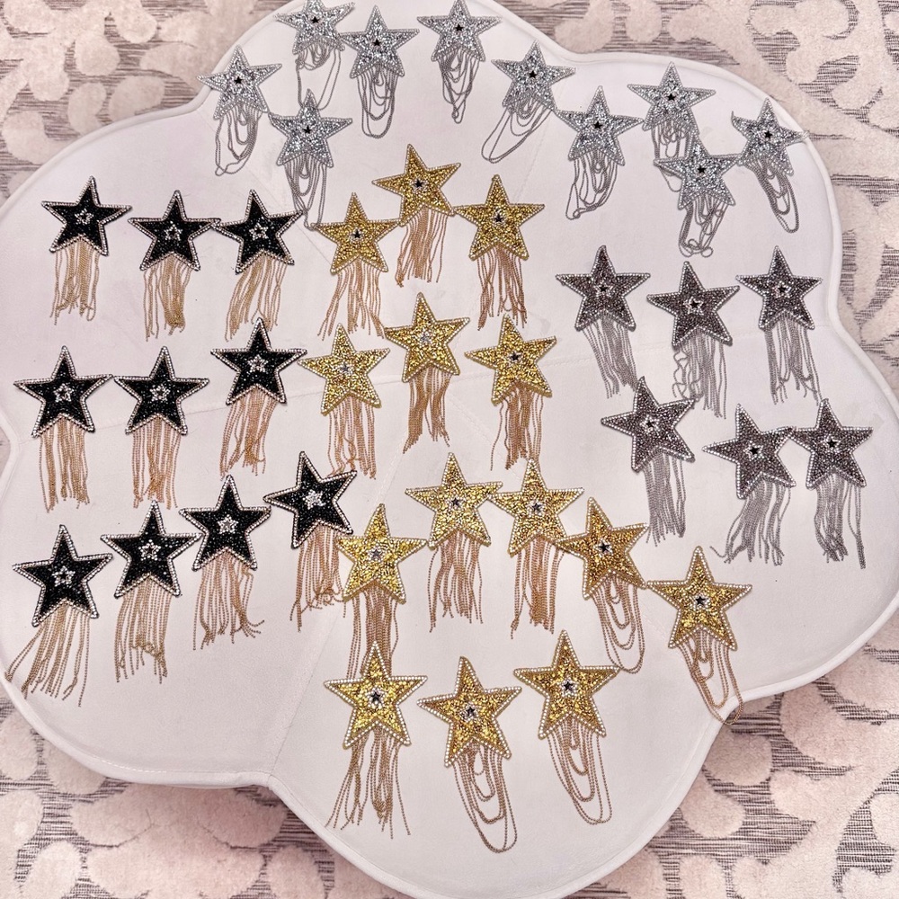 Showgirl Halloween Celestial Star Iron-on Patches